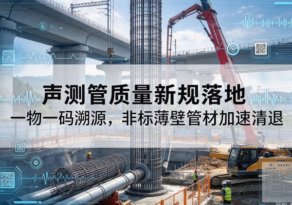 城阳声测管质量新规落地，一物一码溯源，非标薄壁管材加速清退